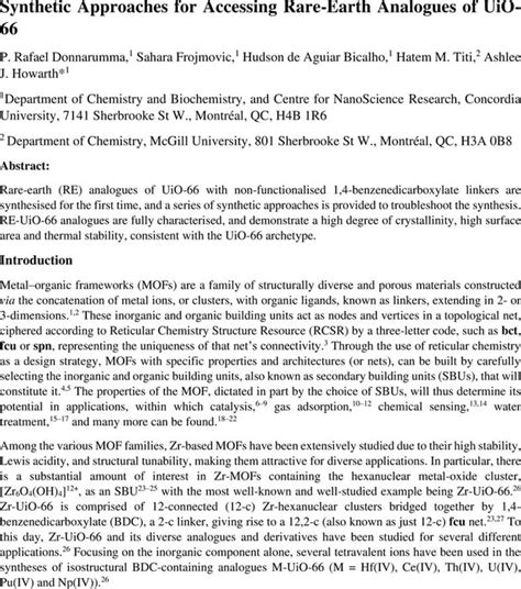 Synthetic approaches for accessing rare.